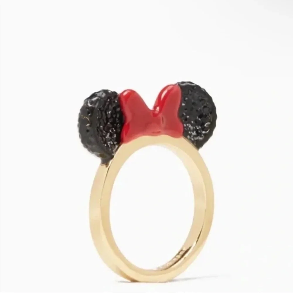 NWT  Minnie Mouse Ears Ring with Red Bow - Picture 2 of 3